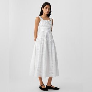 White Eyelet Maxi Dress - Women